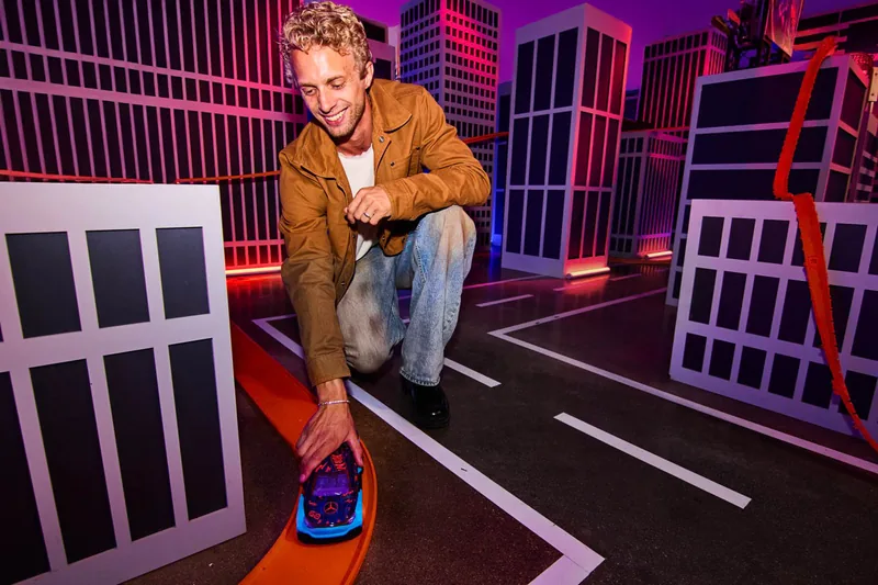 Playing in the mini city