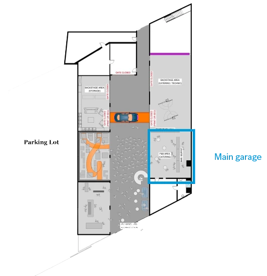 Floor plan, Race Service LA