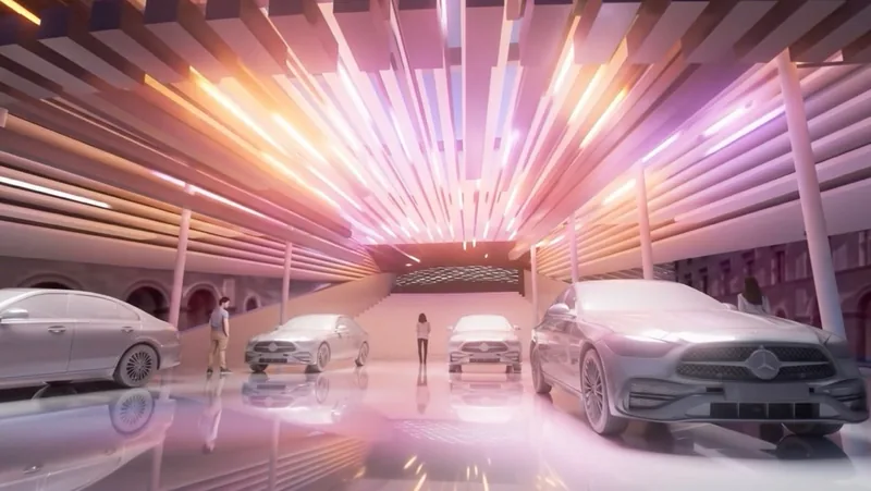 Booth interior rendering